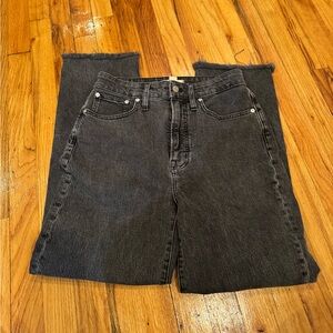 Madewell Women's Straight Leg Black Jeans
